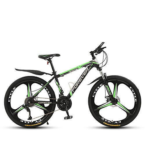 WLWLEO Mens Mountain Bike 26-Zoll-Hardtail Mountainbike mit Federgabel Bequeme Sitz Stoßdämpfende-Fahrrad für Erwachsene Teens,B,26" 21 Speed