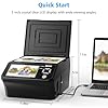 Film and Photo Scanner with 5" LCD Screen, Convert Color & B&W Negatives & Slides 35mm/110 Film, Photo, Business Card to 22MP Digital Photos, 8GB SD Card Included