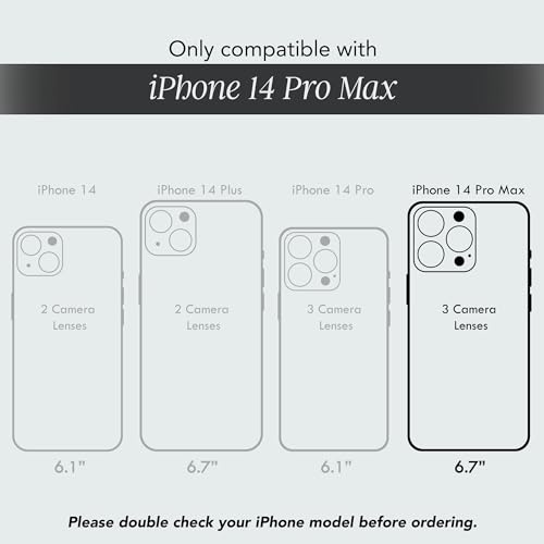 Image of COCOMII Rectangle for iPhone 14 Pro Max Case, Milky Way Abalone Shell