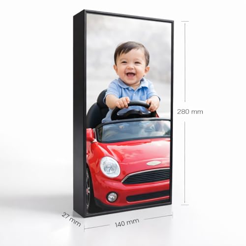 Image of Rangoli Personalized Photo Frame Size- 280mm x 140mm x 27mm | Custom Picture Frame with Your Photo | Premium Tabletop Frame for Home Decor, Gifts for Birthday, Anniversary & Special Occasions.. D-2