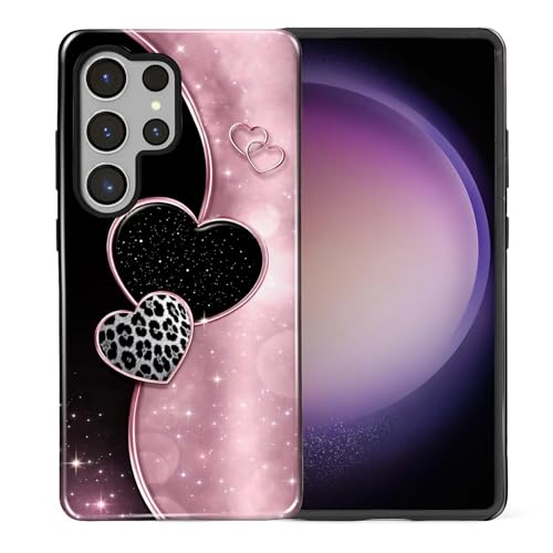 Coque Samsung Galaxy S25 Ultra antichoc en TPU rose pailleté