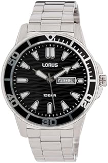 Lorus Mężczyźni Zegarek, Czarny, 42mm