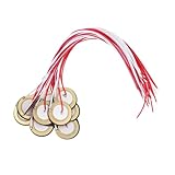 TOPPERFUN 18個ピエゾディスク 圧電セラミックブザー ピックアップ トランスデューサー 音響センサー ギター アクセサリー 電子ドラム タッチセンサー用