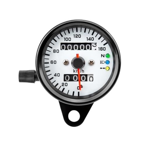 WYHJIUY Antecedentes Universal Parte Tres Luz Kilometraje 12V Pantalla De Motocicleta Velocímetro Indicador Engranaje