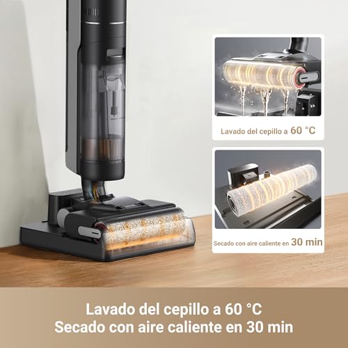 Image of DREAME H12 Pro Ultra Wet and Dry Vacuum Cleaner, Brush Cleaning 60C, 30 Min. Hot Air Drying, Self Cleaning with Fixed Scraper, 16 kPa Suction Power, Double Edge Cleaning, Intellectual Detect & Fit