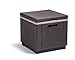 Keter Ice Cube Mesa nevera para jardín, 5 litros, Marrón, 41x41x41 cm