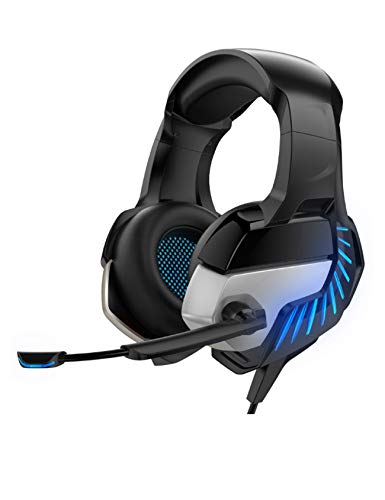 Legou Xbox One Noise Cancellation Gaming Headsets with LED Light Black+Blue