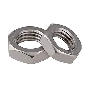 SENMIAO-TH Dünne Sechskantmuttern, 50 Stück