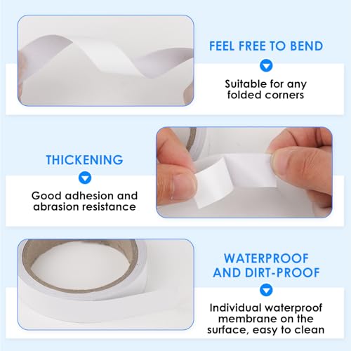 Joynine Selbstklebendes PVC-Kantenband 20mm x10m – Hochflexibles Möbelkantenband für Küchenarbeitsplatten, Schranktüren & Regale (Wasserfest, Ohne Bügeln, Inkl. Montage-Roller)