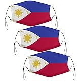 Funny Cute Mask Philippines Flag Animal Face Masks for Adults One Size