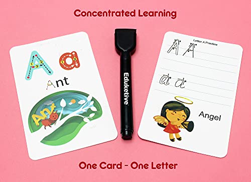 Image of ABC Letters (Pack of 6) Write & Wipe Reusable Activity Educational Game Birthday Return Gift Pack