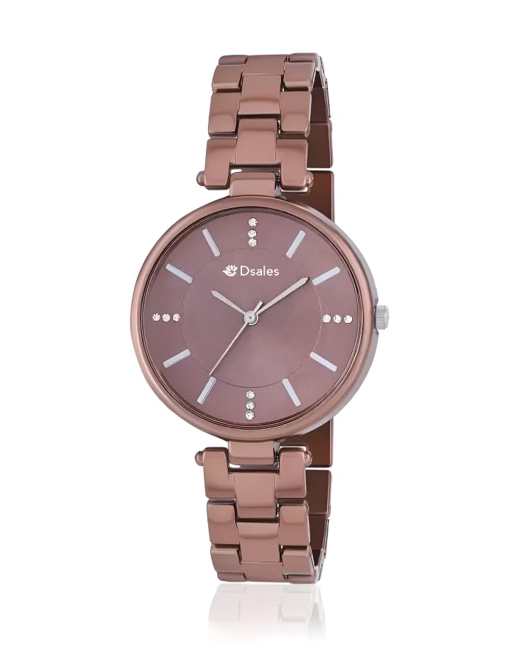 Dsales Women Analogue Wrist Watches for Women’s & Girls&Miss&Ladies Diamond Studded Dial Rosegold Colored Stylish Bracelet Strap Dsales Women Analogue Wrist Watches for Women’s & Girls&Miss&Ladies Diamond Studded Dial Rosegold Colored Stylish Bracelet Strap