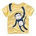 TABNIX Boys' 4-Pack Animal Short Sleeve Crewneck T-Shirts Top Tee Size 2-7 Years Toddler Boys' Value Pack Cotton T-Shirt (Size 6T)