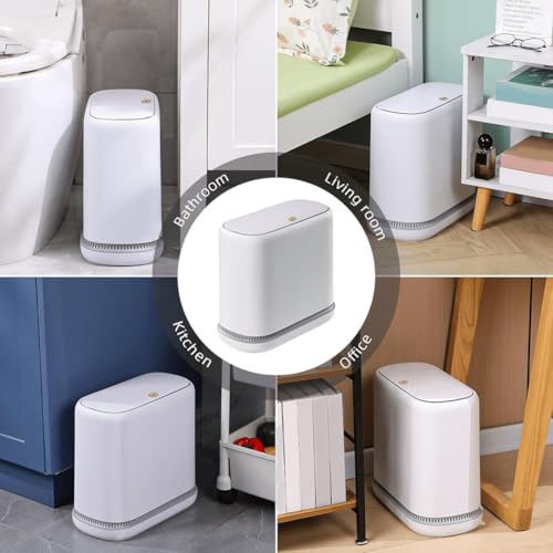 Cubo de basura de baño delgado para optimizar aseos pequeños 5