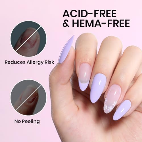 Image of Beetles 15ml Protein Nail Prep Dehydrator & Primer Set, 2PCS Hema-Free Bonding Prep Kit for Gel Polish and Acrylic