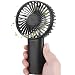 Tutuko Portable Handheld Fan - Mini Personal Fan, USB Rechargeable 4000mAh Battery Operated Fan, 7-20 Hours Working Time & 3 Speed Level, Quiet Face Fan for Desk, Office, Outdoor & Travel Black