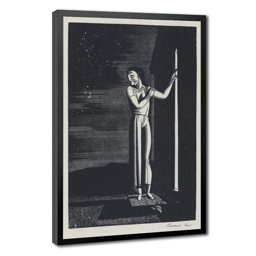 Poster Nuit étoilée Rockwell Kent toile suspendue pour décoration murale