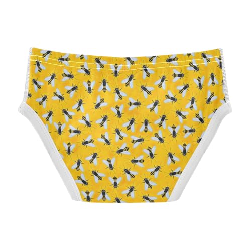 Boys' Exclusive Briefs Toddler Underwear 95% Combed Cotton Boxerbriefs 2T Bee Pattern 502
