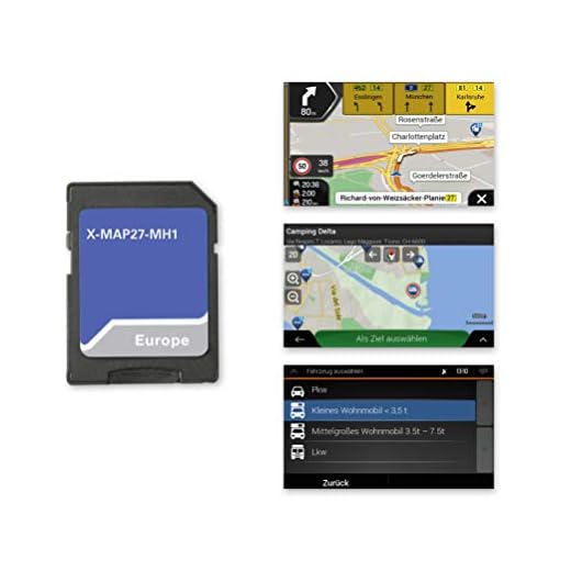 Xzent X-MAP27-MH1: Micro SD-Karte mit Reisemobil Navigation für XZENT X-427 und X-F270, Karten für Europa, Camping P.O.I. Paket, 1 Jahr kostenfreie Kartenupdates