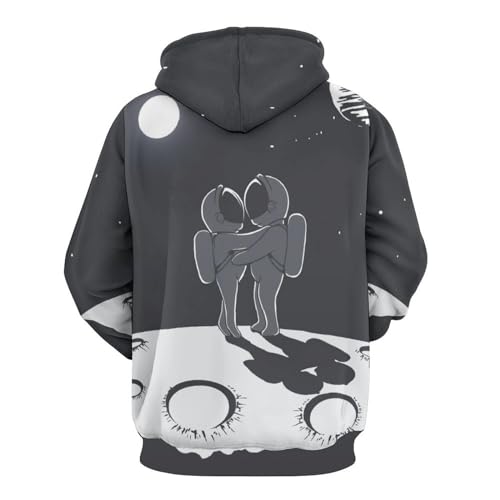 Sweat à capuche espace planète au design galactique unique marque UMENG - 3