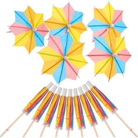 Abeillo 50 Pcs Cocktail Umbrellas Cover