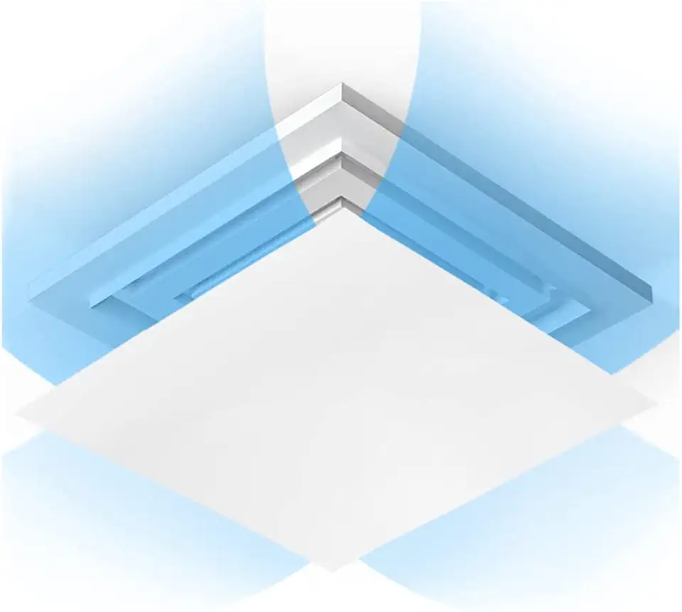 Defletor de vento de ar condicionado, defletor de vento de ar condicionado central, defletor de vento ajustável para saída de ar antirdireita, 60 cm (45 cm)