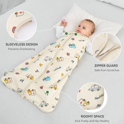 Image of Yoofoss Baby Sleep Sack 0-6 Months Rayon Made from Bamboo 1.0 Tog