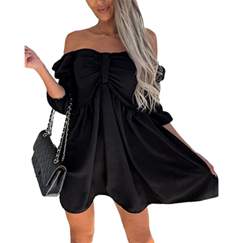 Robe froncée épaules dénudées idéale pour vos soirées d'été