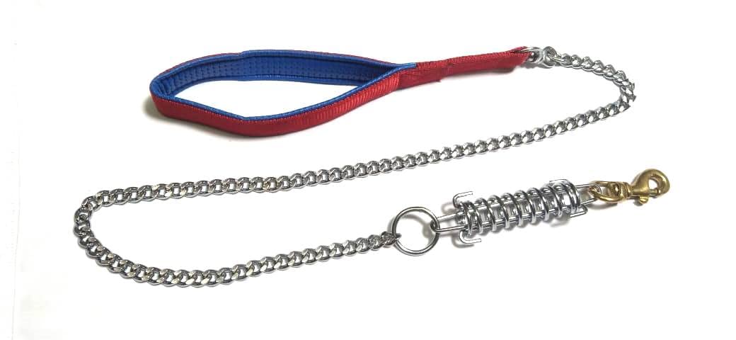 Toms Pet Mall Heavy Duty Dog Leash Metal Dog Leash Dog Chain with Padded Handle, Durable Leash Grinder Chain with Heavy Metal Spring for Large Breed Dogs (Multicolor) (B0C4FKWPPC) Amazon Price History, Amazon Price Tracker