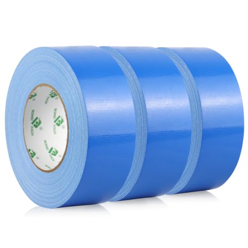 Ruban adhésif bleu 50mm fixation boîtes de déménagement cerclage bricolage étiquetage 3 rouleaux