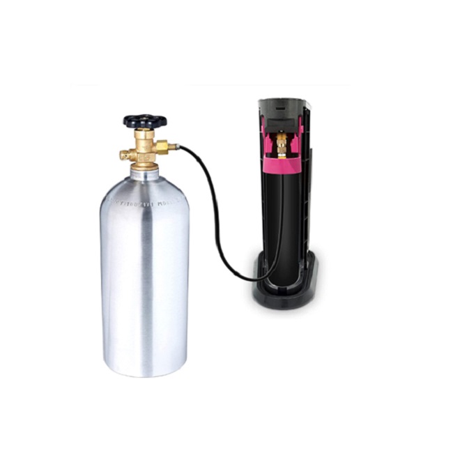 DRYHTEN Soda Wasser Maschine externes Kohlendioxid Fülladapter Schlauchkit 1meter/2.5meter mit Quick Connect Stecker für Sodastream Terra, DUO, ART, Gaia (Rohrlänge 2.5 m