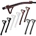 Glasses Sleeve Hook,4 Pairs Eyeglasses Ear Grips Sleeves Silicone Glasses Ear Grips Glasses Temple Sleeve Anti-Slip Eyewear Retainer with Hook for Women Men Kids Sunglasses Glasses,4 Colors,55x7mm
