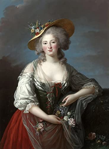 Affiche Élisabeth Philippine par Vigée Lebrun - Impression sur Toile Moderne 60x90cm