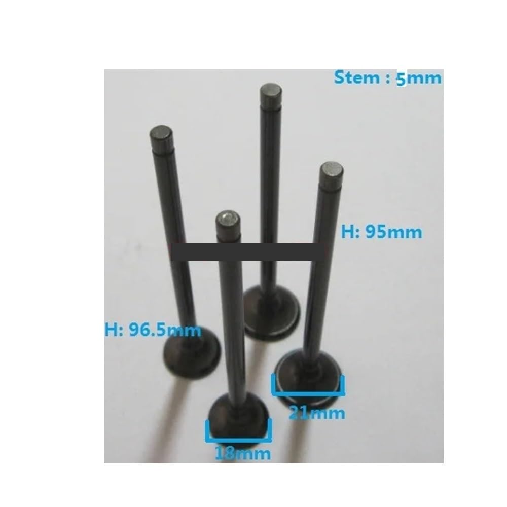 Set stelo valvola di ingresso e uscita scarico di aspirazione for motore motociclistico Dael VF125 125cc | Set stelo valvola di ingresso e uscita scarico di aspirazione for motore motociclistico Dael VF125 125cc