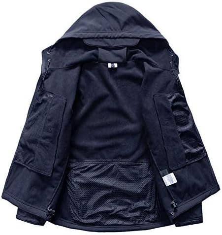 Miniatura 4 de MAGCOMSEN - Chaqueta táctica con capucha para hombre, impermeable, suave, abrigo de invierno