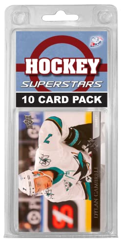 San Jose Sharks- (10) Card Pack NHL Different Shark Superstars Starter Kit! Comes in Souvenir Case! Great Mix of Modern & Vintage Players for the Ultimate Sharks Fan! By 3bros