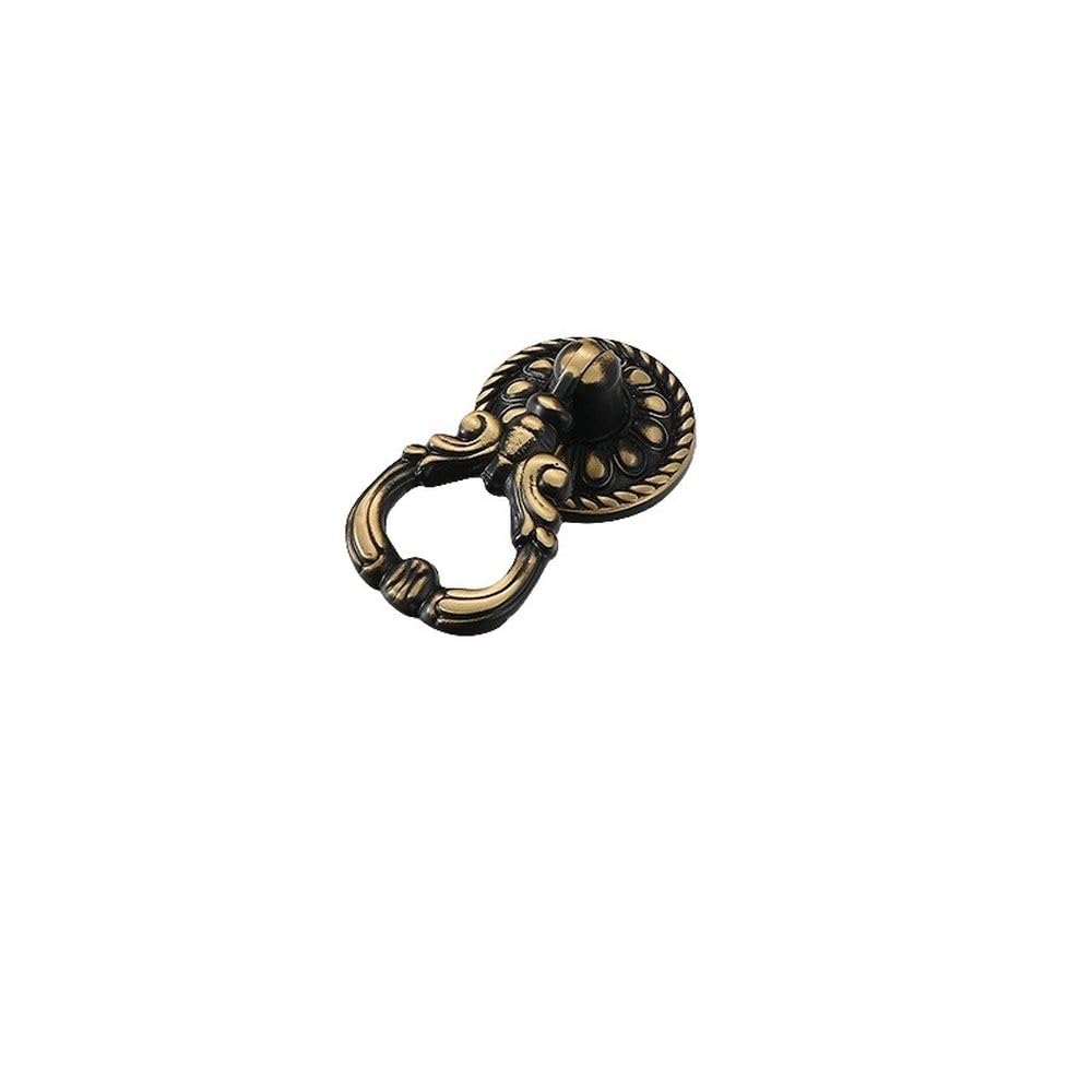 Poignée de porte de garde-robe en cuivre rétro et bouton de tiroir de meuble vintage américain