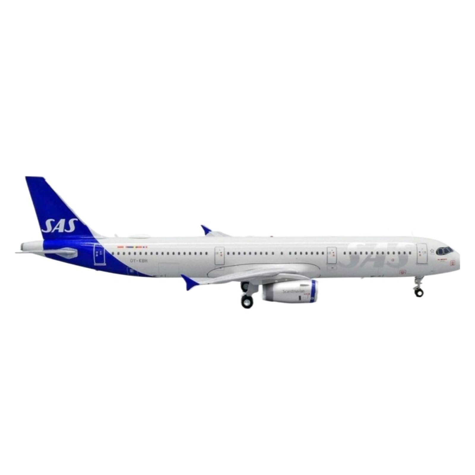 Must-have dla kolekcjonerów 1:200 dla A321 OY-KBH moda klasyczna ozdoba samolotu stop niebieski Model samolotu statyczny model zabawkowy zestaw do budowania