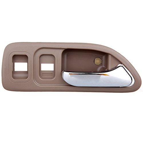 Ocpty Door Handle Chrome Interior Front Passenger Right Side Replacement Fit 1994-1997 For Honda For Accord Inside Door Handle Beige #TOP18