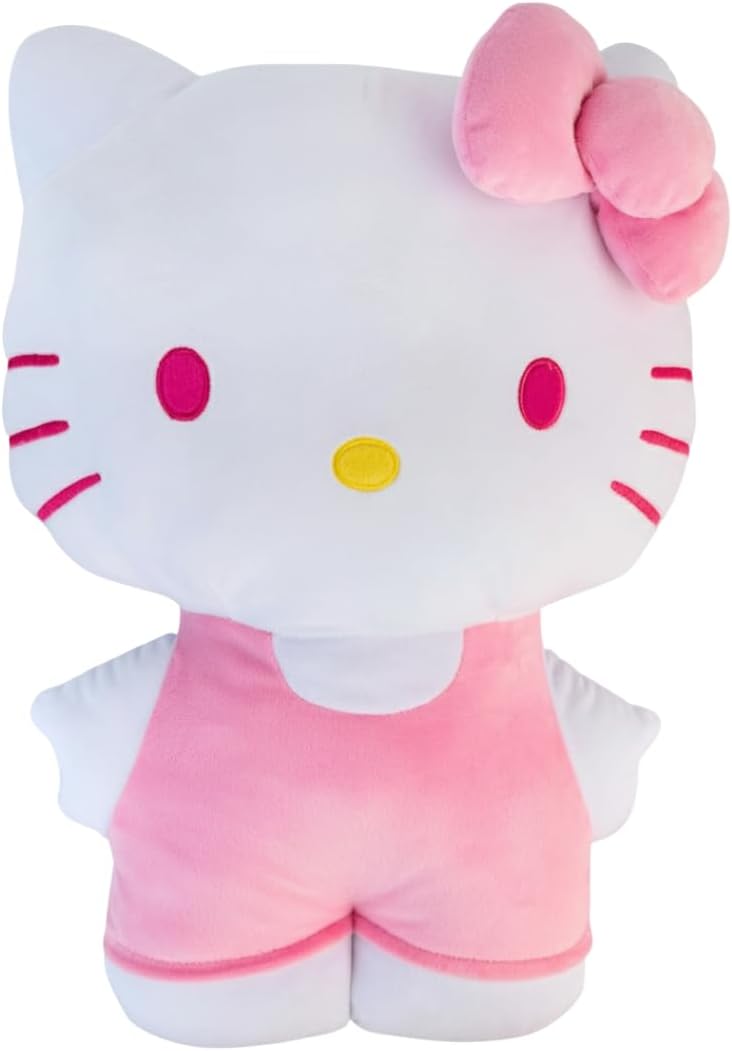 Hello Kitty Pink Plush Cuddle Pillow Buddy, Kids Bedding Super Soft & Cozy, (Officially Licensed Product) by Franco