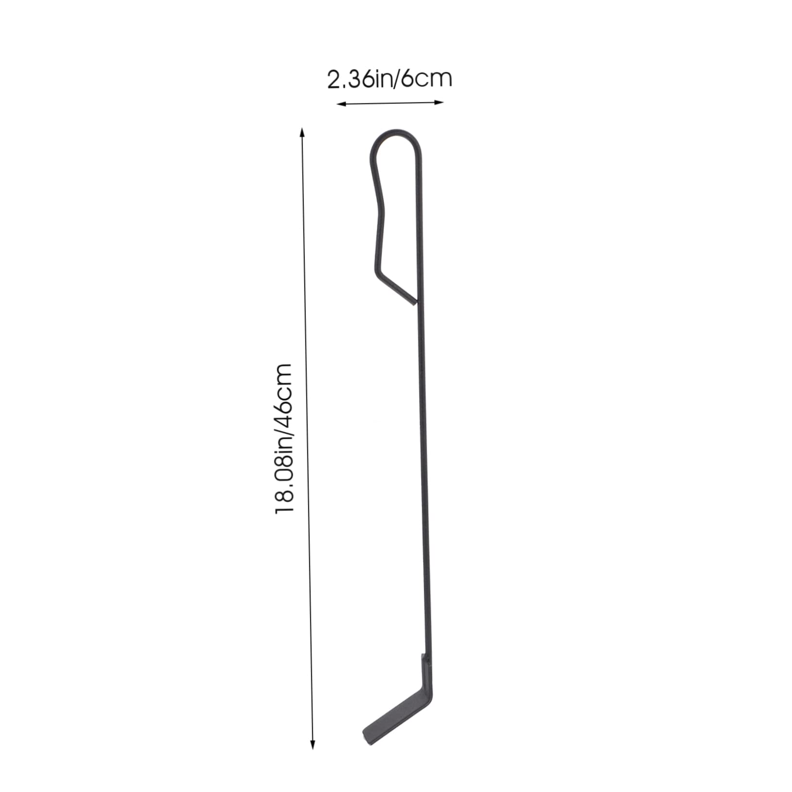 Mikikit Grill Scrape Scraper Cleaner Household Cleaning Scoop Ash Charcoal Shovel Barbecue Charcoal Scoop Rake Grill Tools Cleaning Tools Kitchen Supplies Black