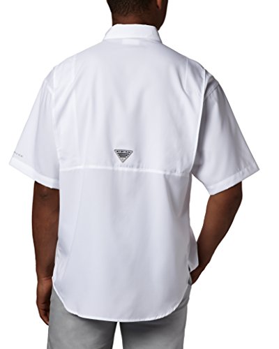 Columbia Camisa masculina Tamiami II de manga curta, branca, GG