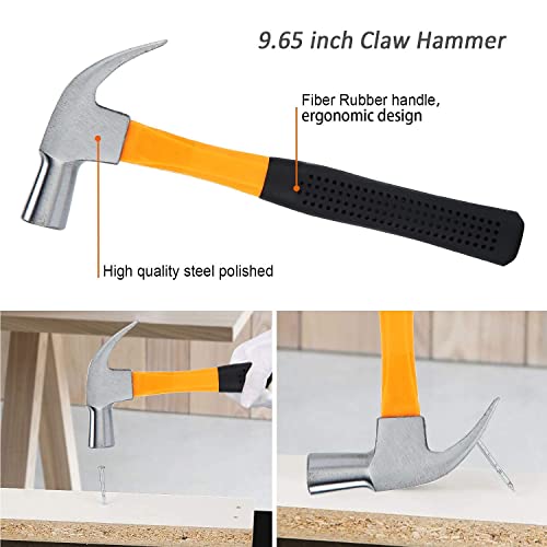 SOLUDE Home Repair Tools Set,82 Pieces General Household Hand Basic Tool Kit with Plastic Toolbox Storage Case