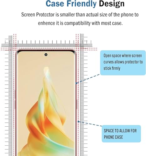 Image of STP FEEL UV Premium Tempered Glass Screen Protector Guard For Oppo Reno 8T 5G (6.7 Inch, Pack of 1) Full Adhesive UV Curved Case Friendly HD Clarity with easy installation kit for Smartphone