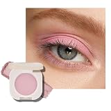 KYDA Pink Matte Eyeshadow Single, Multiuse Eyeshadow for Eyes and Cheeks, Buildable Matte Color Mini Eyes Makeup, Ultra-fine Lightweight, Crease-proof High Pigmented Formula, Half Pink