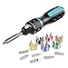 DOUBLEDRIVE Ratcheting Screwdriver Set - 2X Faster, 37-piece Repair Tool Kits for Laptop, PC, Furniture, DIY Hand Work