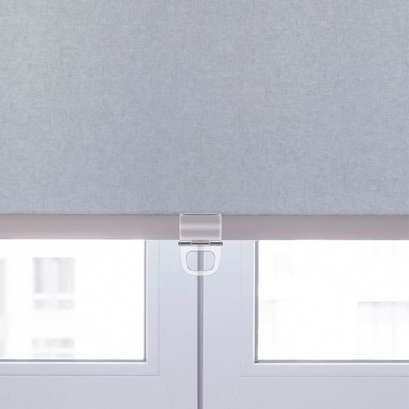 PRETYZOOM Cordless Roller Shade Pull Clips 4-Pack Transparent Plastic Lifting Clamps for Window Blinds Easy Installation Invisible Design for Home Office - Image 2