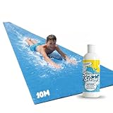 Full Set Slip and Slide XXL | 1 Riese 10 Meter Gleitmatte + 1 Liter Super Slide natürliche...
