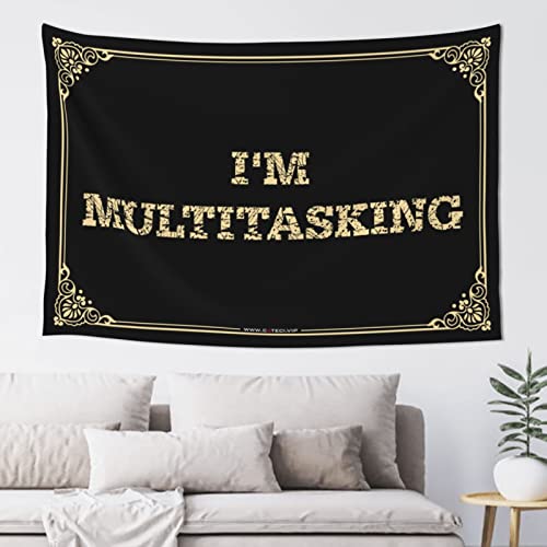 Man Cave I'm Multitasking �^�y�X�g���[ �r�[���f�R���[�V���� �j���̓��A �j���̓��A���[��(75X100cm)