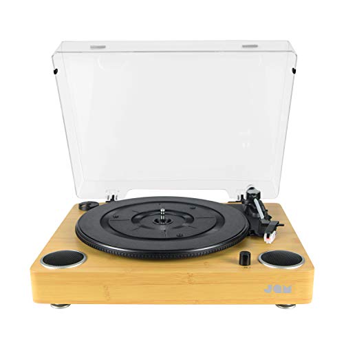 Tragbarer Plattenspieler RCA Jam Sound Turntable mit eingebauten Lautsprechern und Staubschutz